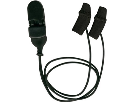 EAR GEAR Mini Curvo Preto com Fio Aparelhos Auditivos Contra Umidade e Vento