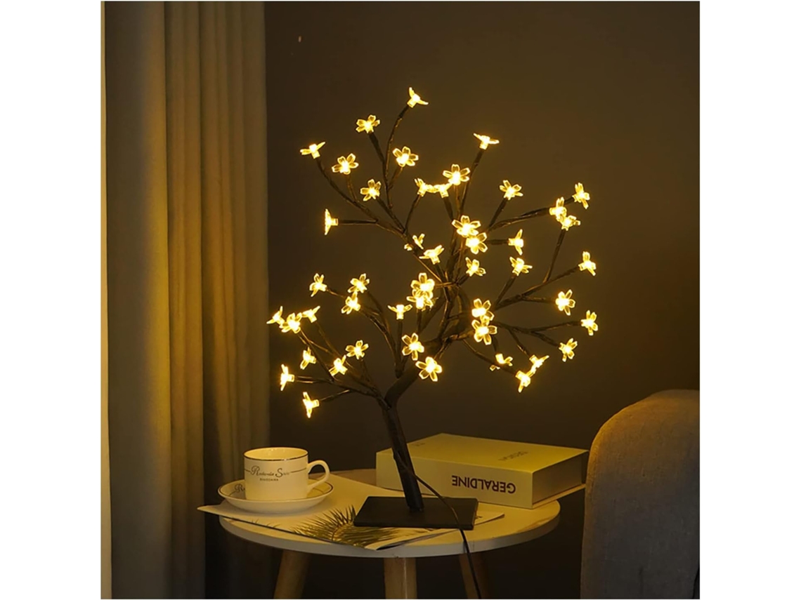 Luminária De Mesa Em Formato De Árvore De Natal Com Led, Estilo Bonsai, Com Entrada Usb. Ideal Para Gokoco