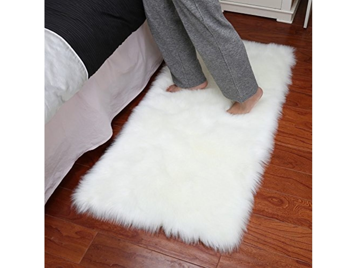 Tapete De Lã Fofa Imitação, Tapete De Área Fluffy, Cobertura Para Sofá E Cadeira, Tapete De Quarto
