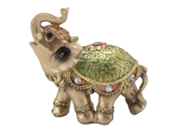 Estátua Elefante Feng Shui LAXISCREED Verde