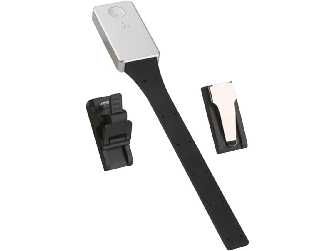 Luminária De Leitura Led Recarregável Via Usb Com Clipe, 3 Temperaturas De Cor, Design Leve E Portátil Em Acrílico Para
