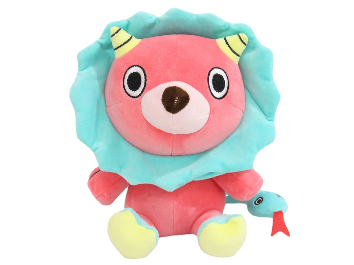 Brinquedo Pelúcia Leão Rosa Adorável Presente Aniversário 24cm
