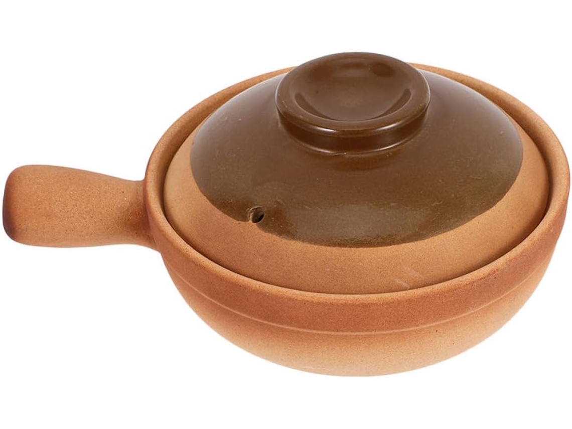 Caçarola De Barro De 600ml Com Design Tradicional Para Cozinhar