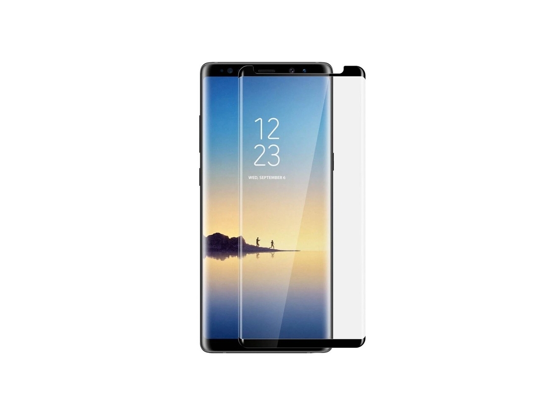 Película de vidro curva com cola total - Samsung Galaxy Note 8 Preto