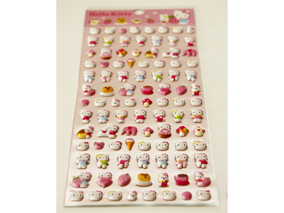 Autocolantes 3d Strawberry Hello Kitty