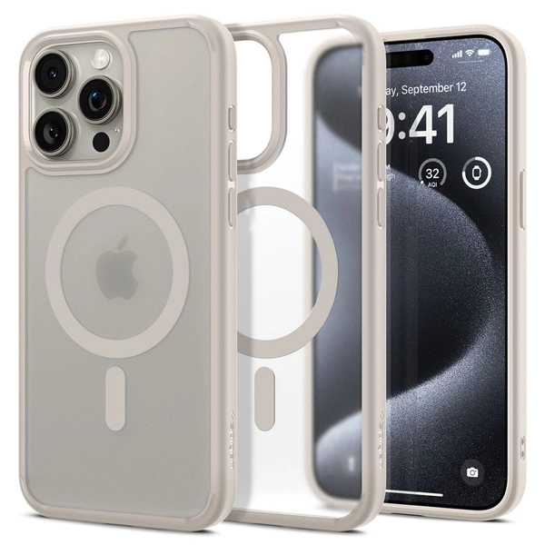 Capa Spigen Para Magsafe Ultra Híbrido Para Iphone 15 Pro Transparente