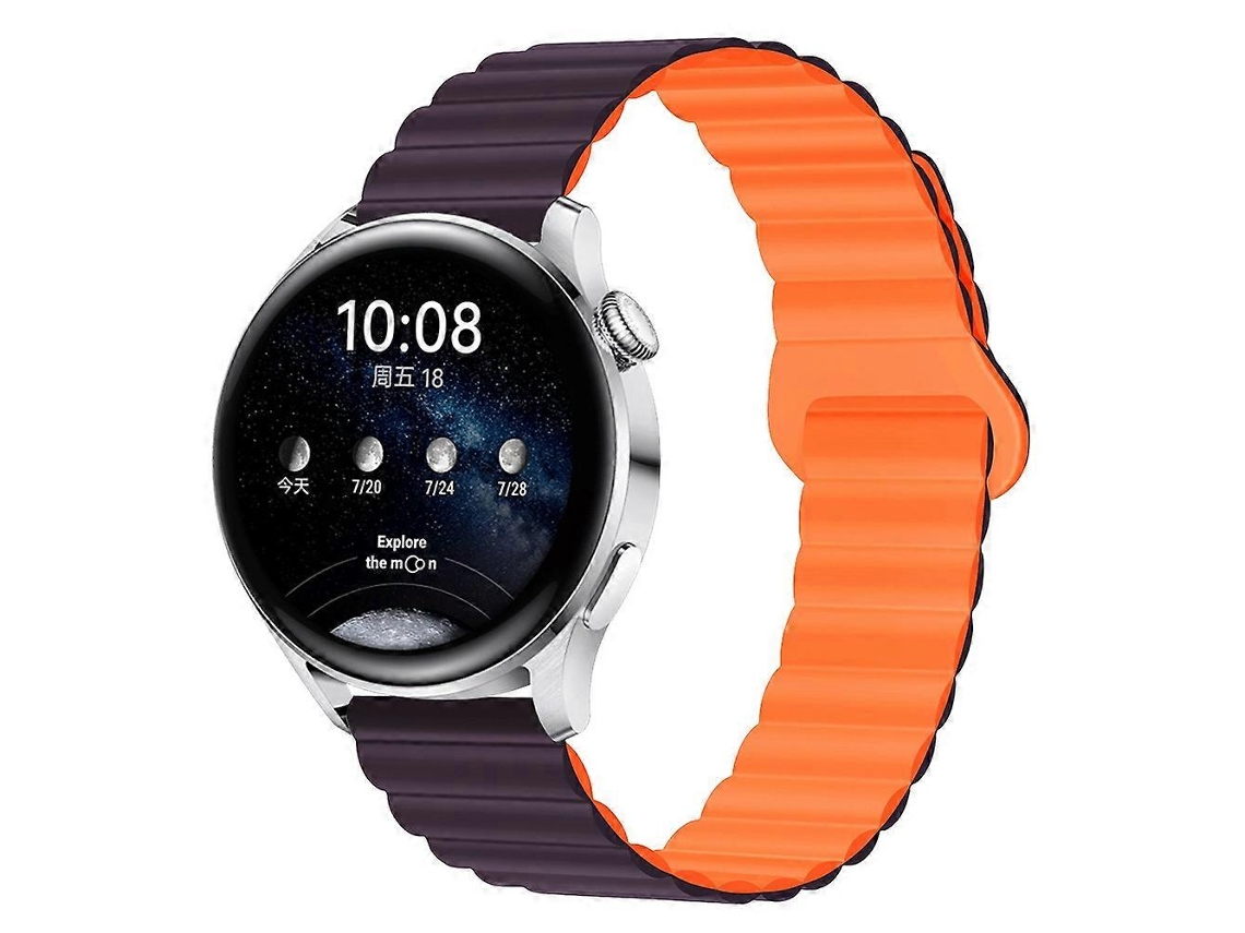 Pulseira De Relógio Magnética De Silicone Bicolor