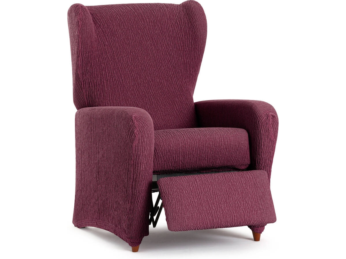Capa de Poltrona Relax EYSA Premium Troya Tecido Elástico (75 x 90 x 100 cm - Poliéster e Algodão - Burdeos)