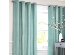 Cortina Em Policotton Azul Claro 140x250