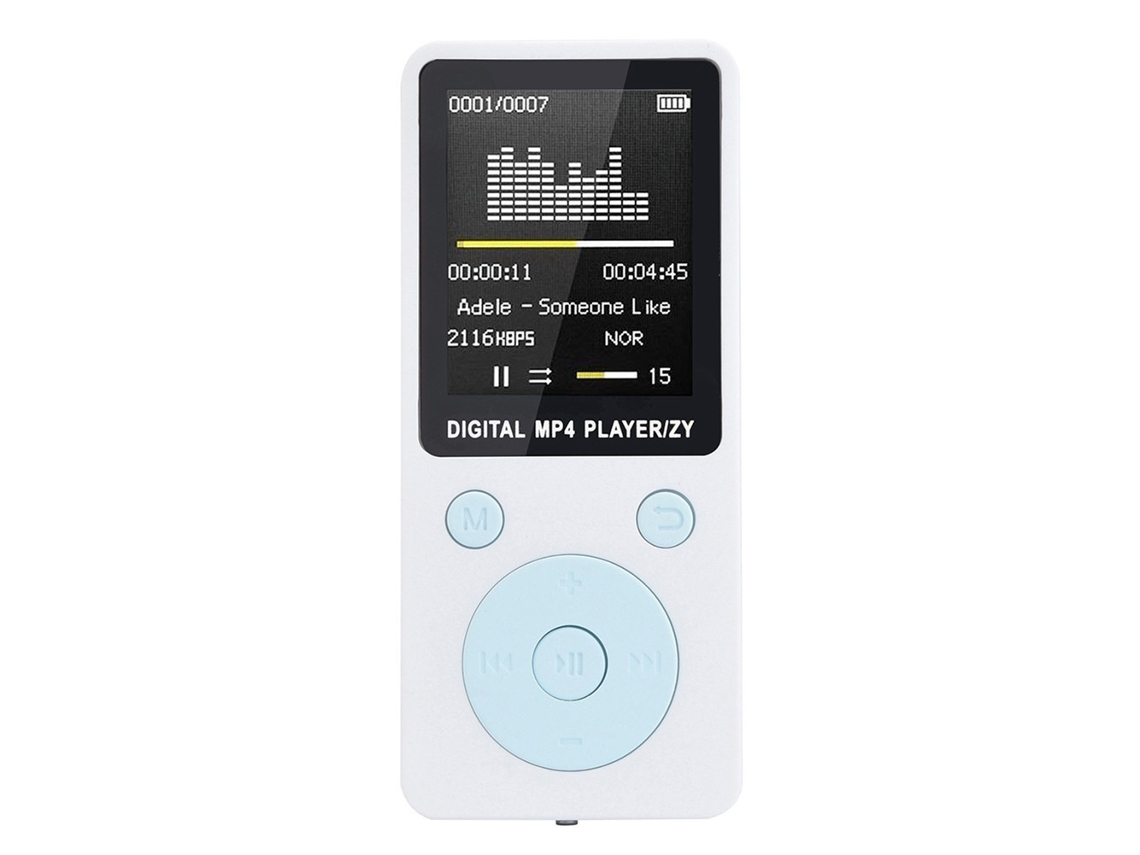 Reprodutor Mp3 Mp4 De 1,8 Polegadas Mate Gravador Fm Antiaderente Portátil