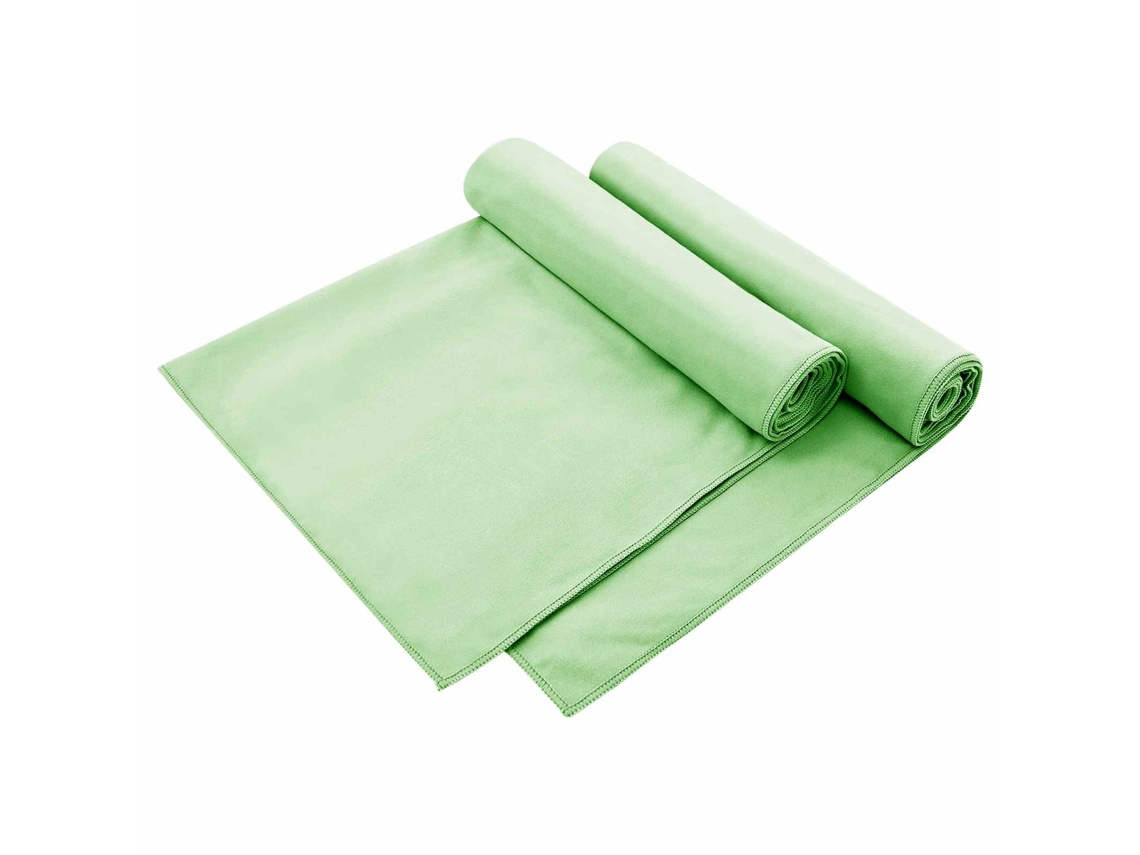 Conjunto 2 Toalhas Para Cadeiras Exteriores Vidaxl Verde Poliéster (130 X 60 Cm)