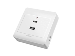 Tomada de Parede com Duas Portas Usb Tipo C B BRILVIBERA