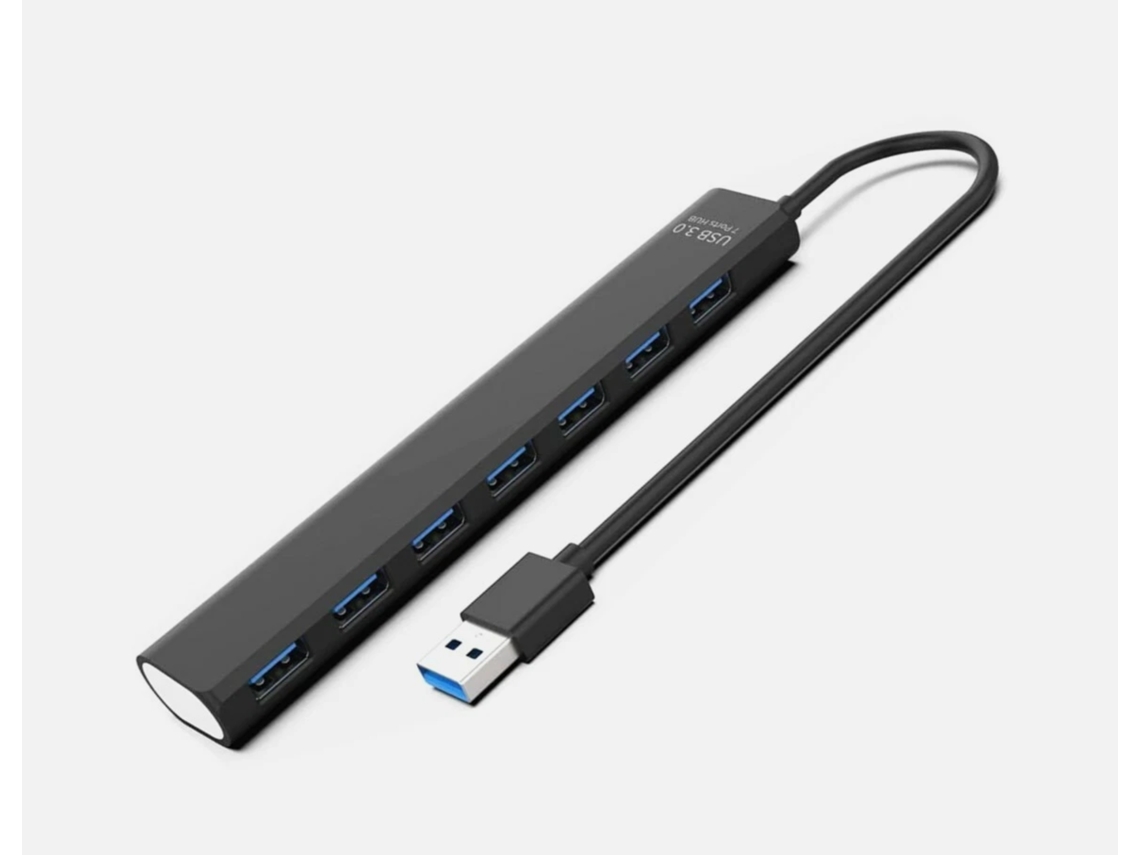 Hub USB 3.0 de 7 portas para expansão de dados CHRONUS
