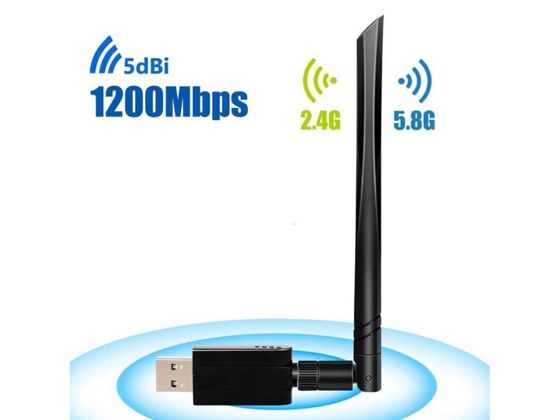 Adaptador Wifi Usb3.0 Dual band 1200m LAXISCREED