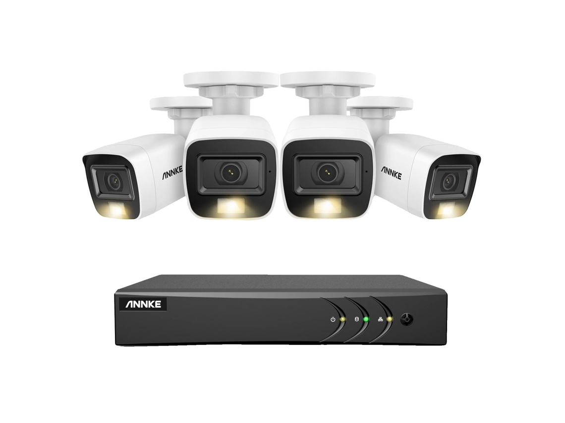 Sistema De Segurança Por Vídeo 8ch 5mp Com Cabo De 30m E 4 Câmeras Oem