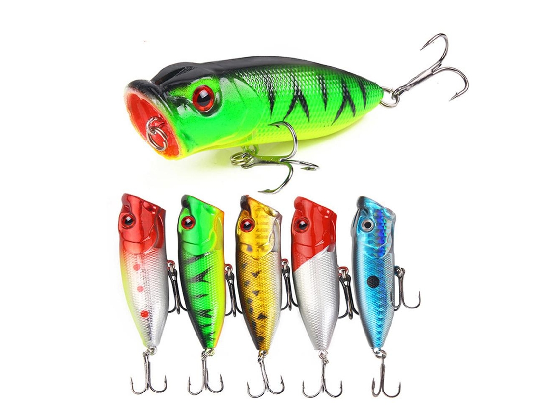 Isca Artificial Top Water 6.5cm 10g 5un para Pesca