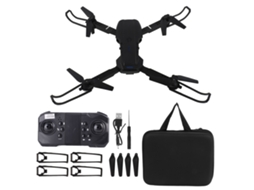 Drone quadricóptero dobrável com sistema de desvio de obstáculos em 3 lados, câmera 4K HD, Wi-Fi e controle remoto.