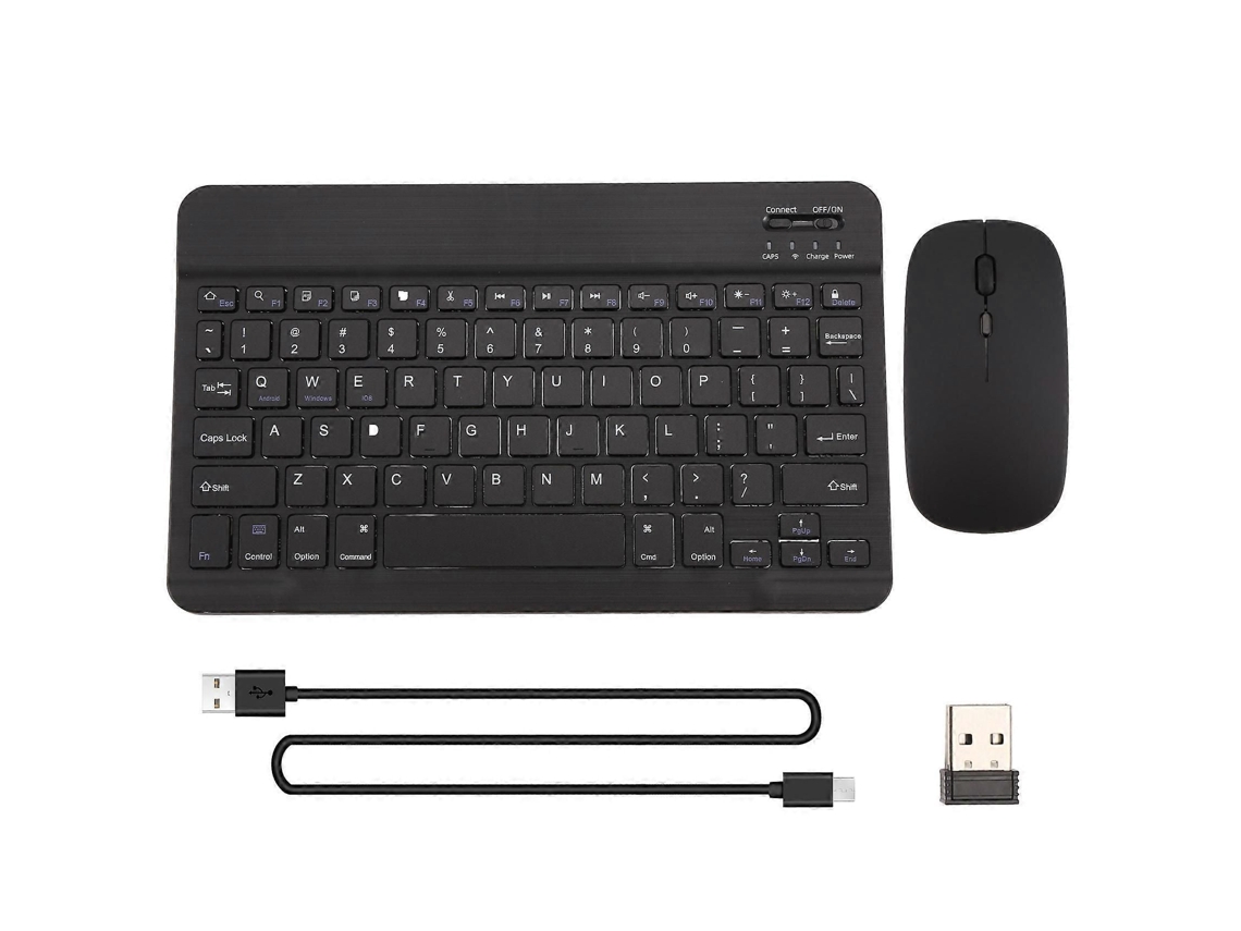 Conjunto de Teclado e Mouse Bluetooth Sem Fio Ultrafino e Silencioso, Adequado para Tablets e Notebooks. Teclado Bluetooth Preto. TAISHENGDA