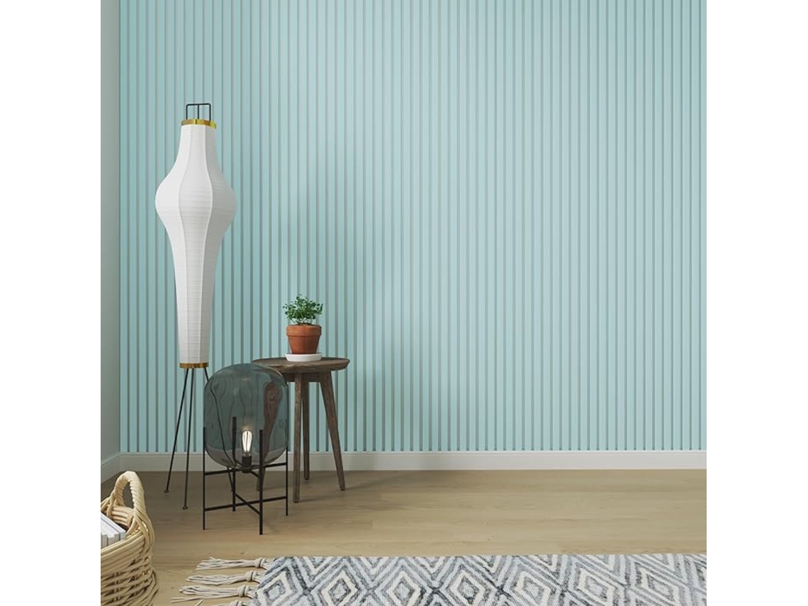 Painel acústico de ripas azul claro Dumicor 120 cm / 60 cm