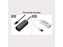 Hub Usb 2.0 Compacto De 4 Portas, Adaptador Portátil.vayotoy