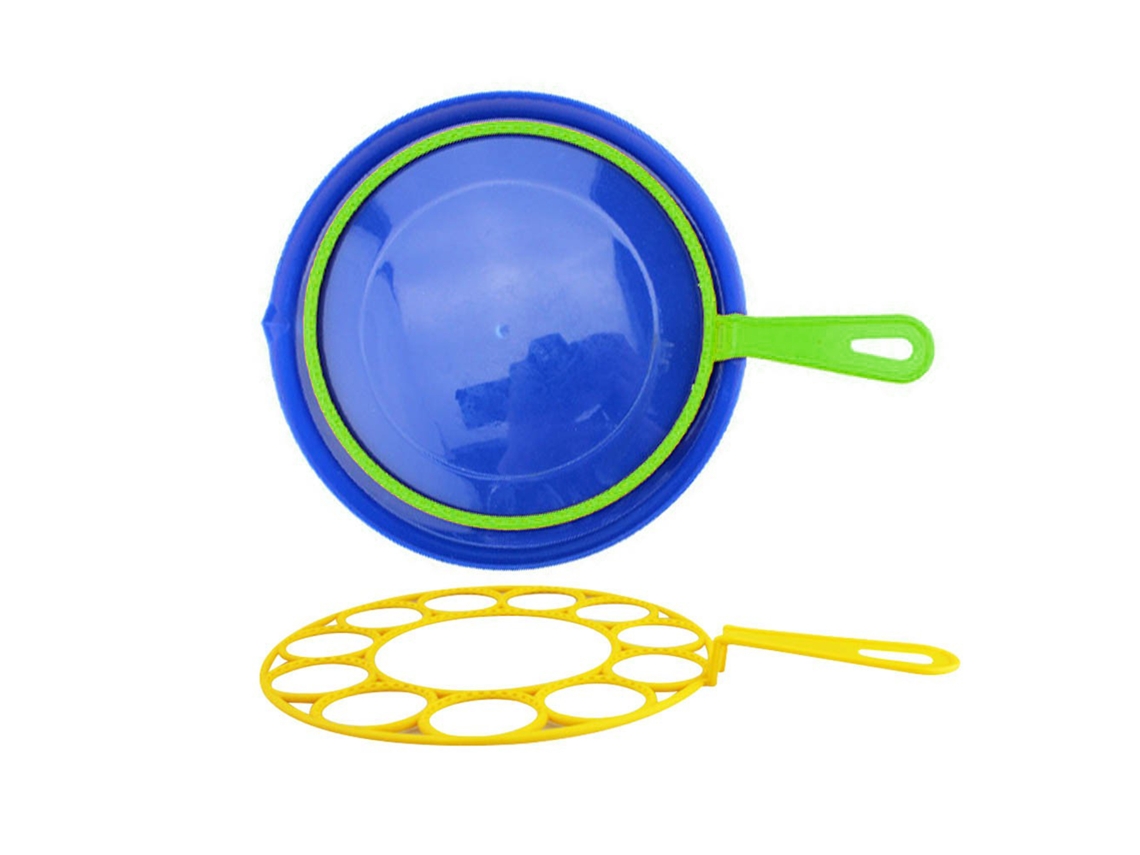 Conjunto De Varinhas De Bolhas Com Prato Forma Pop Para Crianças Brincar Ao Ar Livre