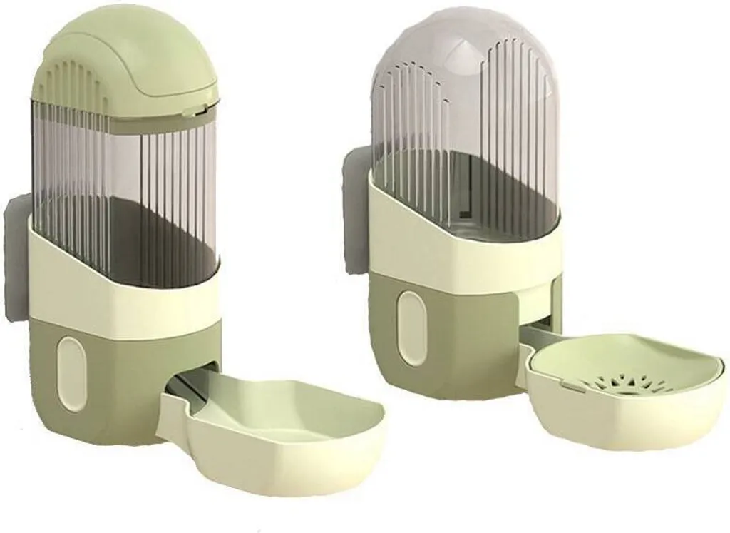 Tigela para Ração de 1200ml e Bebedouro Suspenso de 1000ml, Alimentador Automático para Cães e Gatos AQUAFORGE