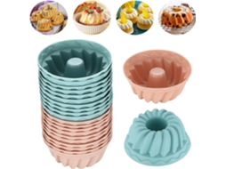 Molde De Silicona Para Tartas - 20 Uds. Mini Bundt