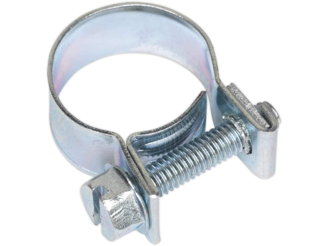 Mini Abraçadeira De Mangueira - Pacote Com 20 Unidades - Prata, 14-16 Mm