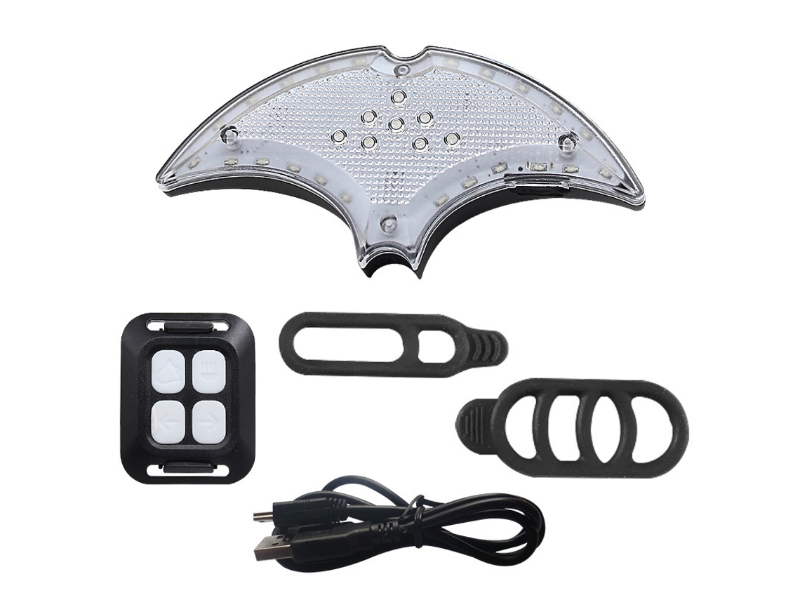 Lanterna Traseira De Bicicleta Com Controle Remoto, Pisca Traseiro Usb, Acessório De Iluminação De Segurança Para Ciclismo Noturno.