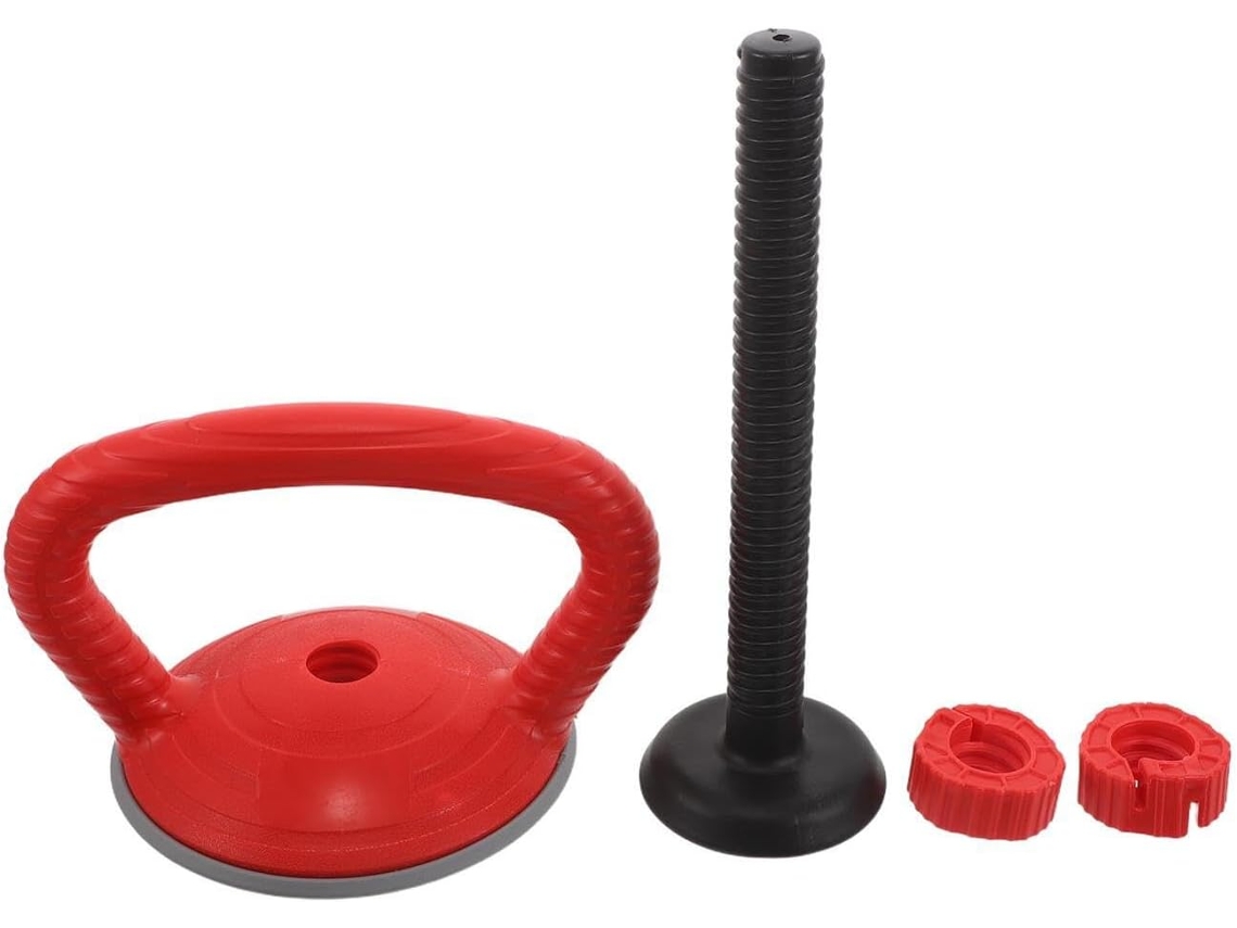 Cabo Vermelho Para Kettlebells, Base Barra E Adaptador Halteres,