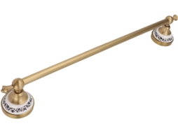 Suporte De Toalha Cobre, Design Europeu, Suporte De Toalha Haste Única, Suporte De Toalha Compacto Para Banheiro Com