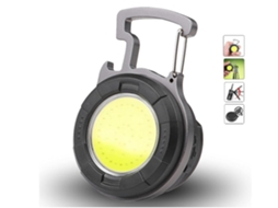 Mini Lanterna Cob De 800 Lúmens E 4 Modos Com Suporte Dobrável Mini Luz Portátil Para Abridor De Bolso Lanterna De Base Magnética Preta Yunzii