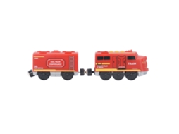 Mali trem Elétrico com Luzes e Sons Motorizado Bateria Operado Brinquedo para Crianças