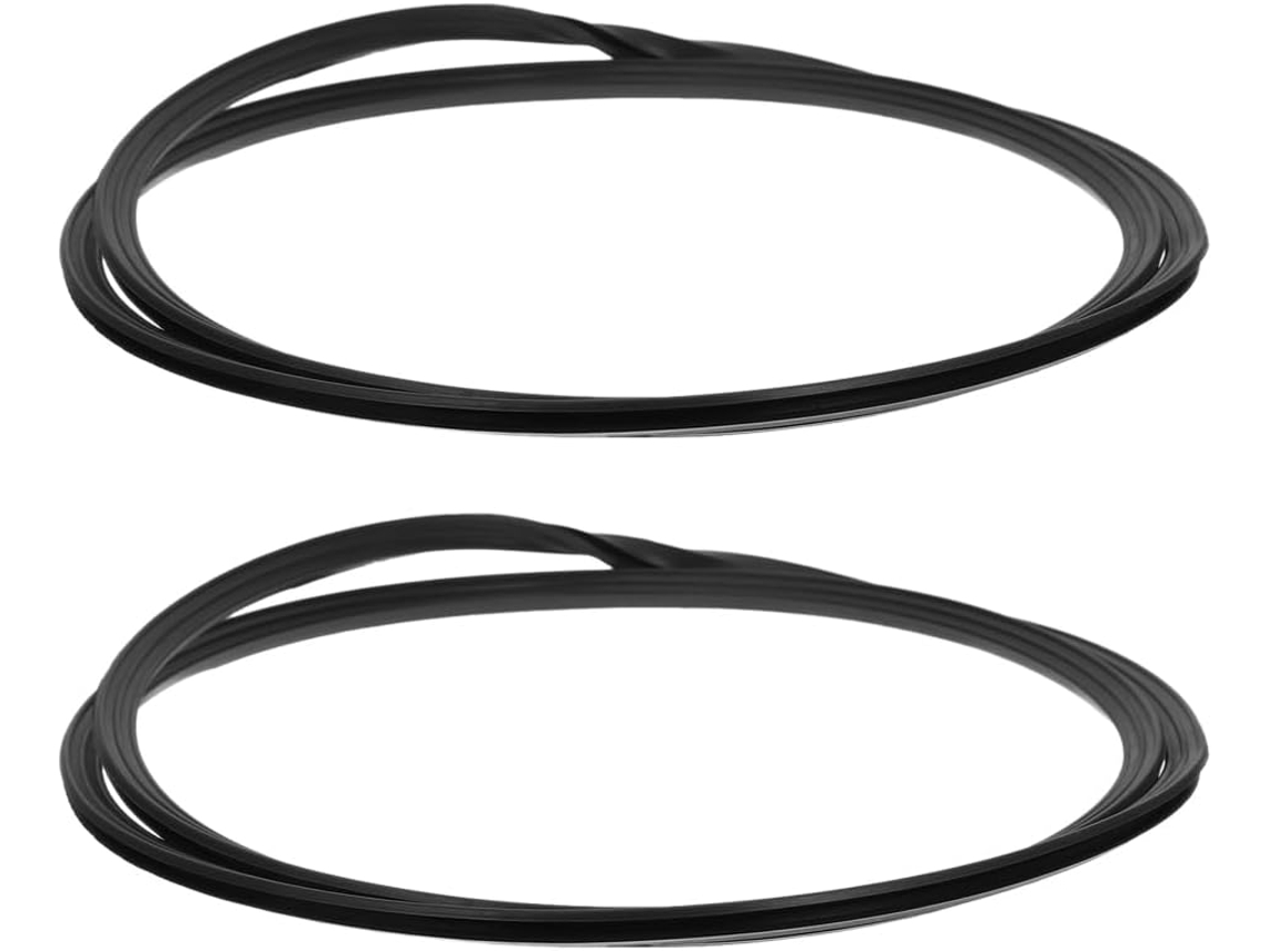 Valiclud Conjunto De 2-juntas Borracha Antiderrapantes Para Proteção Pisos, Pretas, Fácil Instalação, Para Base De