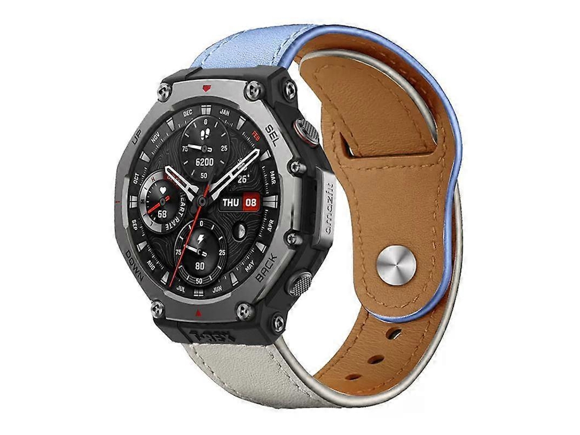 Pulseira De Couro Com Fivela De Rebite Xdfind Para Amazfit T-rex 3