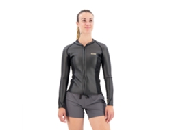 Camiseta Manga Comprida Neo Zip Top 2/1 Mm Skin Mulher Preto Xlion