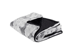 Colcha Decorativa Beliani Kosi De Poliéster Gris 150x200x1