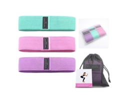 Bandas De Resistencia Para Fitness: 3 Niveles De Fuerza Com Capa Esportiva Ideal Para Glúteos E Pernas