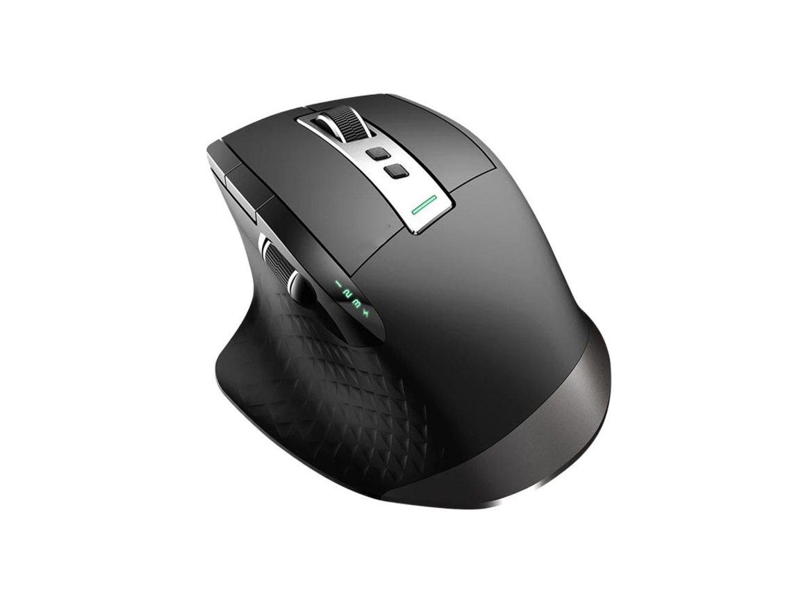 Rato Yizhood Mt750 Multi Modo Recarregável Sem Fio 3200 Dpi Bluetooth Easy Switch Até 4 Dispositivos Gaming Preto
