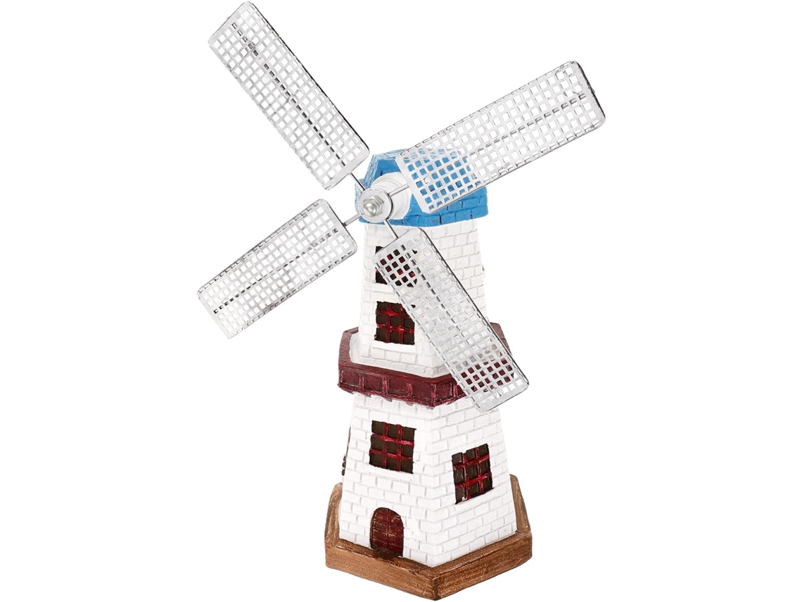Enfeite Durável Resina Sintética Decoração Rústica Moinho Vento Mesa Casa GOKOCO