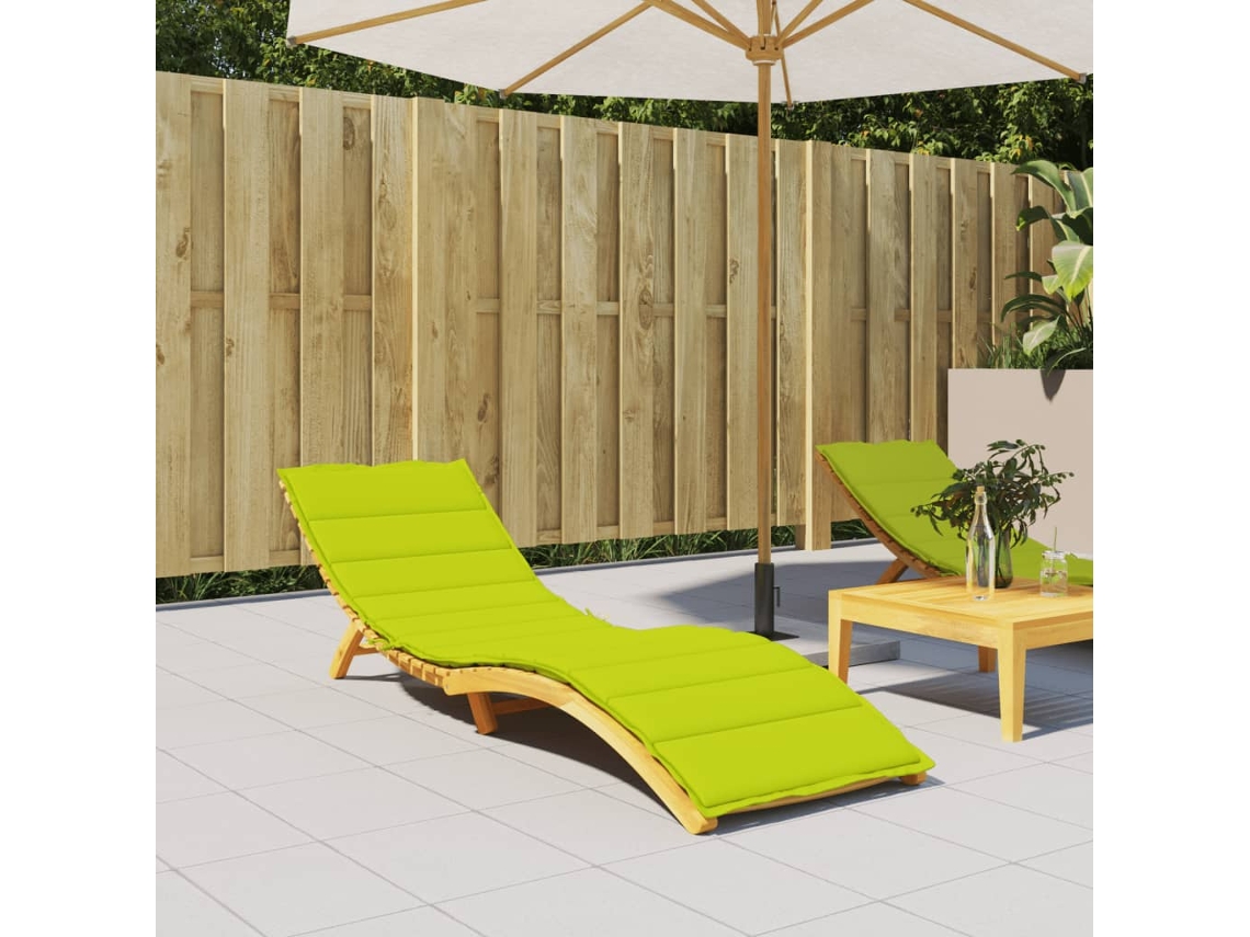 Vidaxl Almofadão P/ Espreguiçadeira Tecido Oxford Verde Brilhante