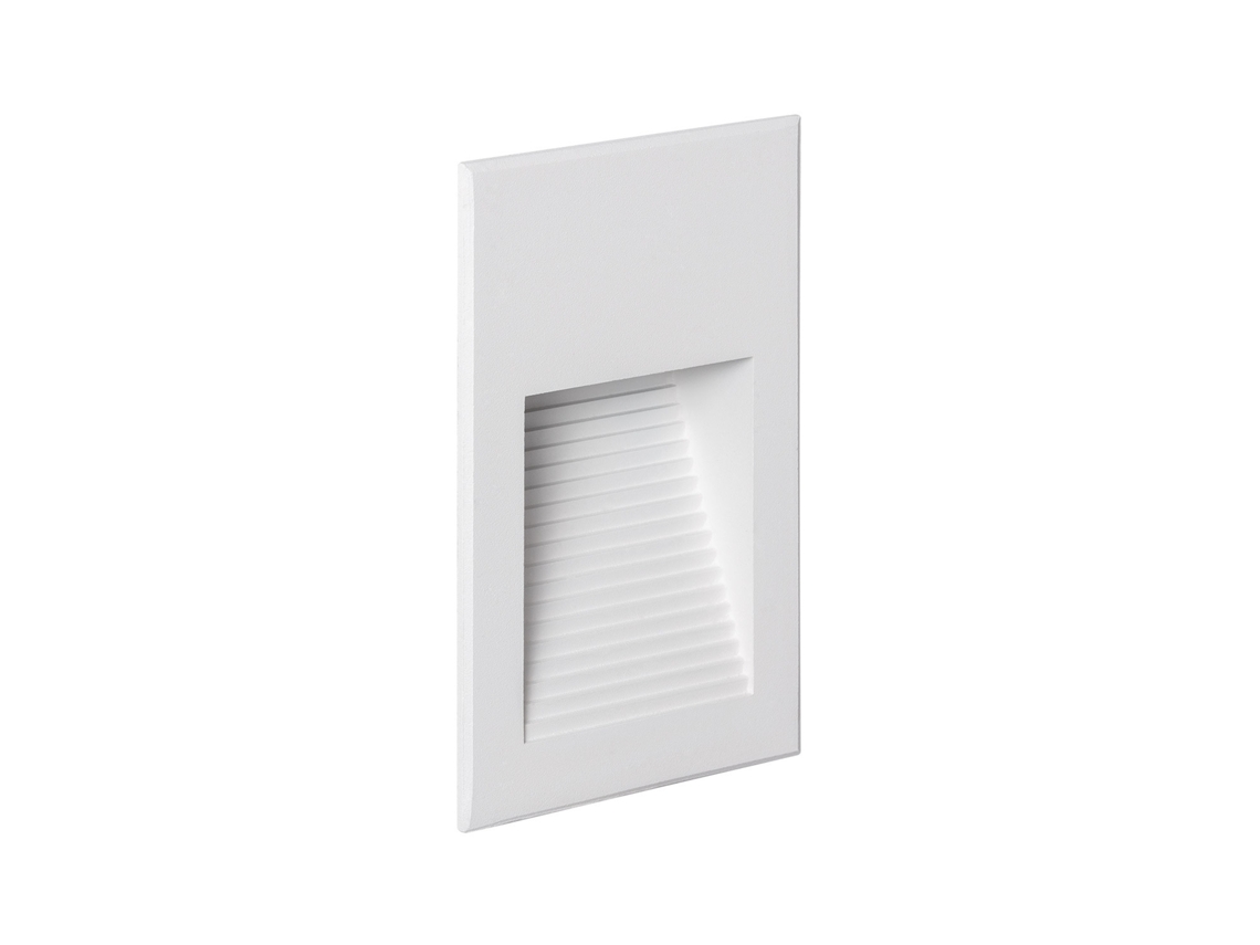 Baliza Exterior Led  5 W Para Encastrar Na Parede Em Alumínio Olite 2700k Branco Branco Quente