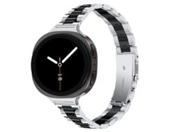 Pulseira De Aço Inoxidável Para Galaxy Watch 9 40/44mm, Substituição Elegante Preto (dois-tons) Hexinyigjly