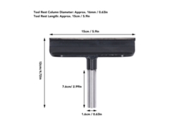 Laxiscreed Suporte De Ferramenta Para Torno De Madeira Em Aço Inox, 16mm X 15cm, Ideal Para Bricolagem E Carpintaria
