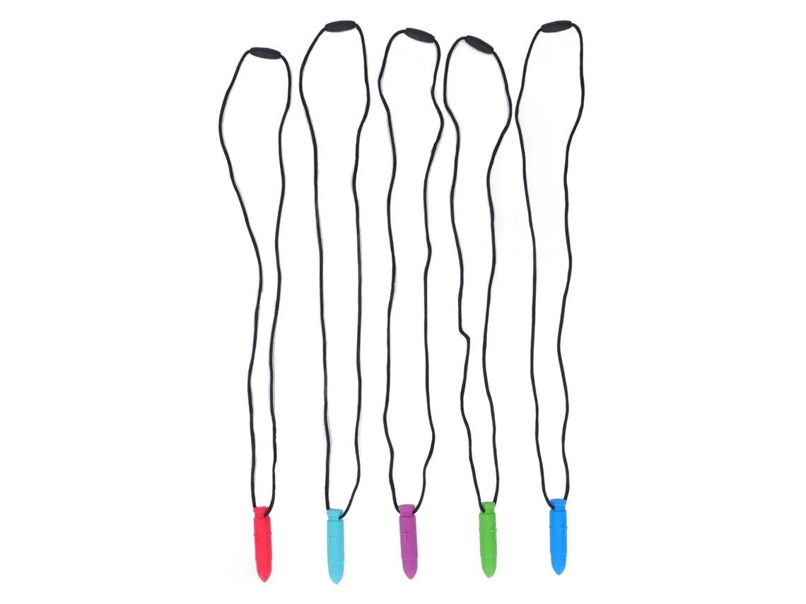 Mali 5pcs Colar de Mastigação Sensorial Bebê Silicone Macio Alivio Gengiva Brinquedo Dentição