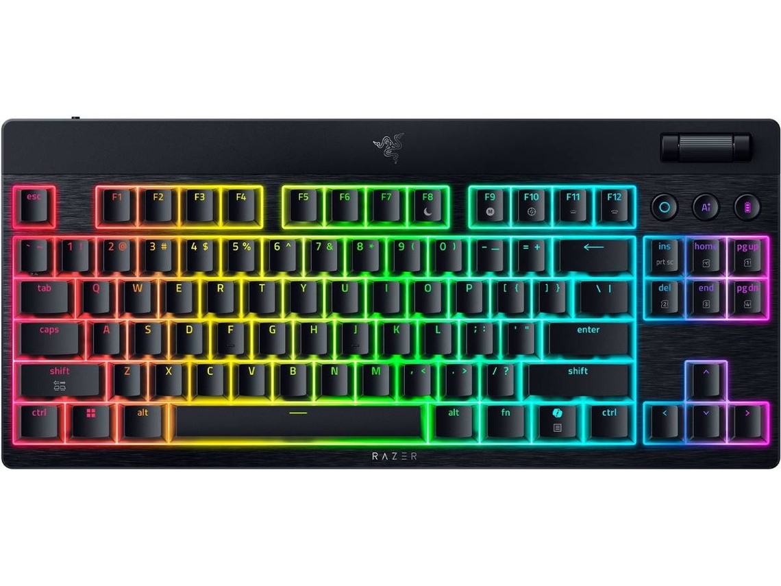 Razer BlackWidow V4 Low-profile Tenkeyless HyperSpeed - Wireless Low-profile Mechanical Gaming Keyboard (Orange Tactile Switch) - SPANISH Layout