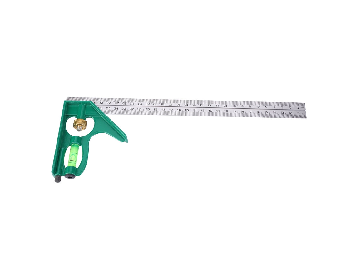 Laxiscreed Régua De Aço Inox De 300mm, Multifuncional Para Medições Exatas Em Vários Ângulos