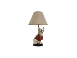 Luminária de Mesa Home Esprit Branco Vermelho Metal Resina 50 W 220 V 26 x 26 x 46 cm