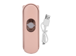 Mini Cooling Fan Portable Multi Functional Standing Handheld Usb Rechargeable Spray Fan 20ml (pink )