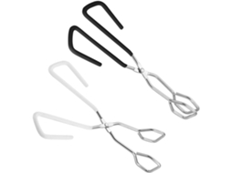 Pinças Anti Escaldantes Alipis De 2 Peças Para Churrasco, Pinças De Cozinha Ergonômicas, Pretas E Brancas, Ideais Para